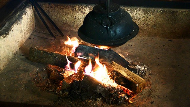 Irori fireplace