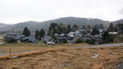 Scenery of Takasu-cho in Fukui City
