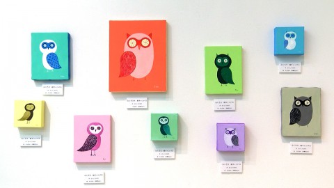 Ms.Kaori Saito Paintings of owl