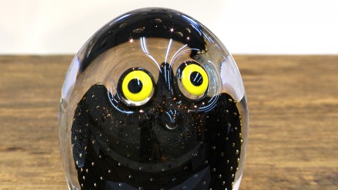 Ichikawa Glass Factory  Glassware of owl