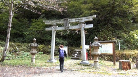 the starting point of the hiking course, fukui side