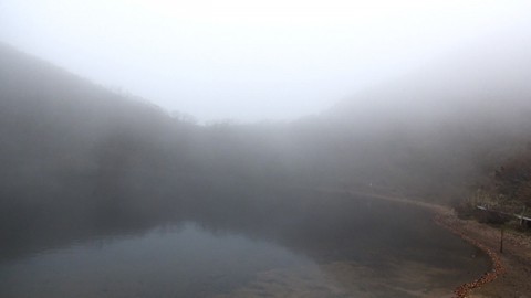 yasha-ga-ike pond in fog