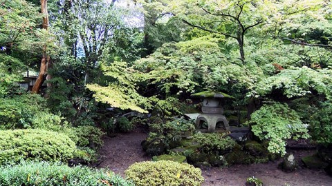 青木蘭麝堂の庭園