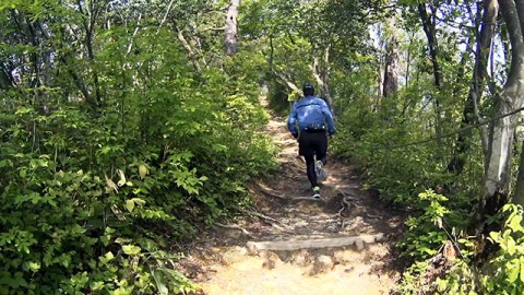 The trail of Mt. Onigatake
