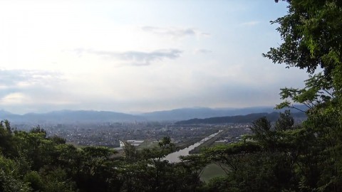 View of Fukui City from the top of Mt. Shimoichi