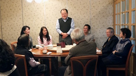 Mr. Tsukihara, a chairperson of Bhutan Museum Fukui and a professor at University of Fukui