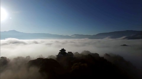 Castle in the sky Echizen Ono Castle