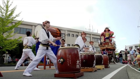 金津祭りの太鼓