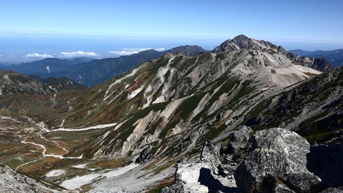 Mt. Tsurugi-dake from Oyama peak