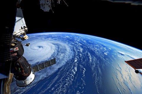 Typhoon Noru as seen from the International Space Station on August 1, 2017.Randy Bresnik/NASA/Twitter<br />
https://twitter.com/AstroKomrade/status/892475089819639808
