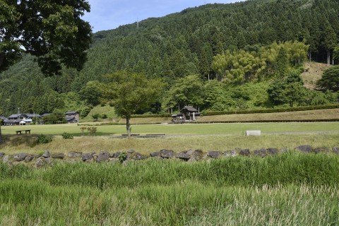 Ichijodani Asakura Clan Ruins in the rich nature