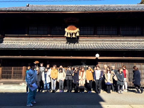 Arigato project participants in front of Kokuryu brewery