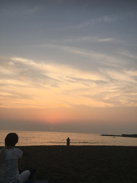 The sunset at Mikuni Sunset Beach