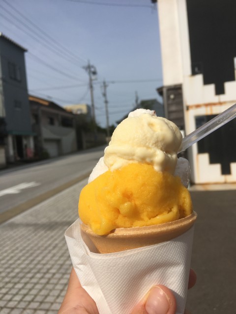 gelato made with local fruits